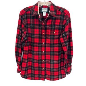 Pendleton Red and Black Checkered Button-Up Shirt
